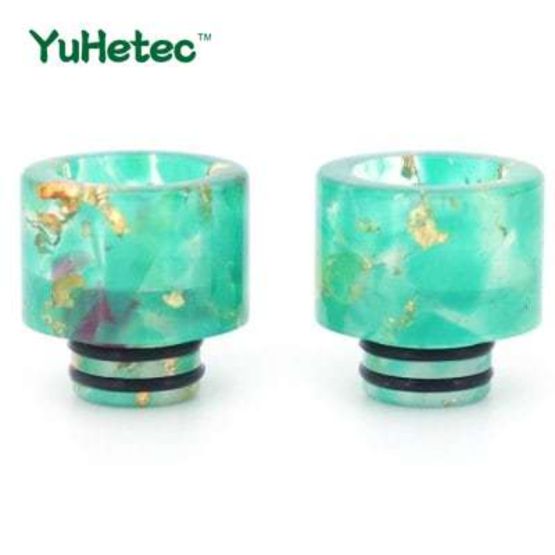قطعتان من غطاء موصل فوهة السجا - مراجعة Drip Tip Resin وسعره
